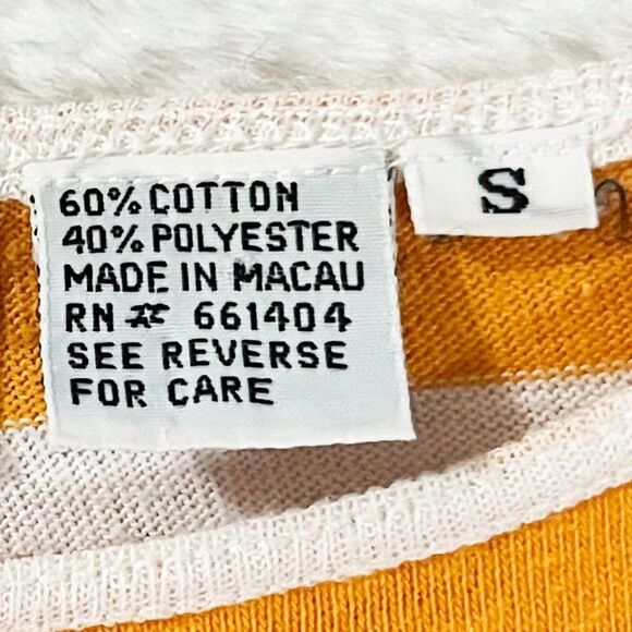 Vintage Country Set Jrs by Evan-Picone Pink Red Orange Mod Striped Shirt - Picture 5 of 8